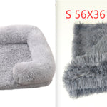 Plush Round Pet Bed Dog Bed Winter